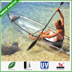 100% Lexan Virgin Material Polycarbonate Hull Ocean Clear Kayaks Canada