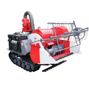 Model 4lz-0.8 Latest Crawler Rice Paddy Combine Harvester