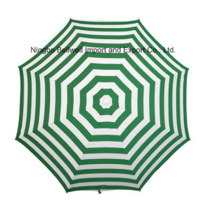 Outdoor Promotion Manual Open Beach Umbrella with PVC Bag